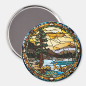 Rustic Lake Tahoe California マグネット (正面/裏面)