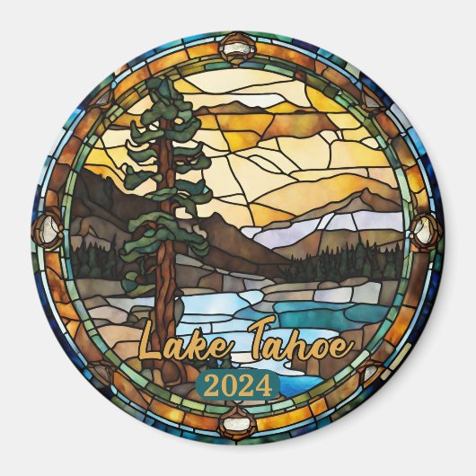 Rustic Lake Tahoe California マグネット (正面)