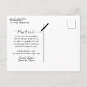 Rustic Lake Tahoe Oval Photo Save The Date 案内ポストカード (裏面)