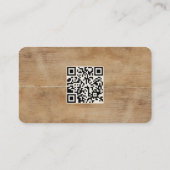 Rustic Lamb Sheep Farm LOGO QR Code  名刺 (裏面)