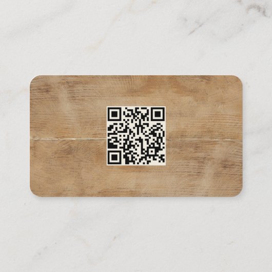 Rustic Lamb Sheep Farm LOGO QR Code  名刺 (裏面)