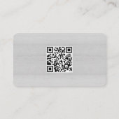 Rustic Lamb Sheep Farm LOGO QR Code Gray 名刺 (裏面)