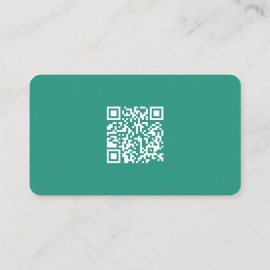 Rustic Lamb Sheep Farm LOGO QR Code Green 名刺 (裏面)