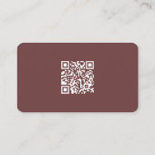 Rustic Lamb Sheep Farm LOGO QR Code Red 名刺 (裏面)