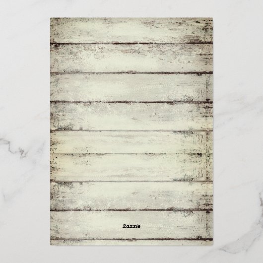 Rustic Lantern and Leaves Fall 90th Birthday Party 箔招待状 (裏面)