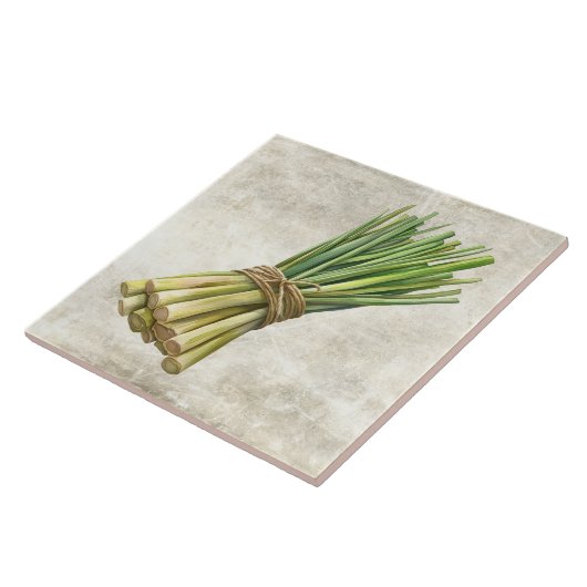 Rustic Lemon Grass Faux Ceramic Tile タイル (側面)
