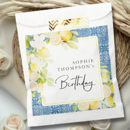 Rustic lemons Mediterranean birthday フェイバーバッグ