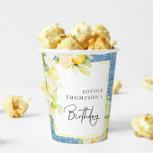 Rustic lemons Mediterranean birthday 紙コップ