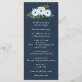 Rustic Light Blue and White Floral Quinceañera  メニュー (正面)