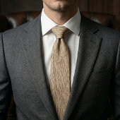 Rustic Light Wood Grain Texture Pattern ネクタイ