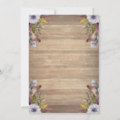 Rustic Lights,Tiara,Lace Pumpkin Flowers Sweet 16 招待状 (裏面)