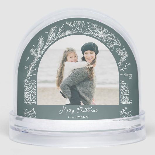 Rustic Line Drawn Christmas Botanical Arch 1-Photo (正面)