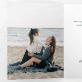 Rustic Line Drawn Christmas Botanical Arch 1-Photo 三つ折りクリスマスカード (内部最初)