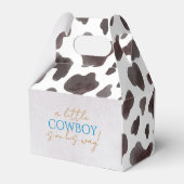 Rustic Little Cowboy Baby Shower Boy フェイバーボックス (裏面サイド)