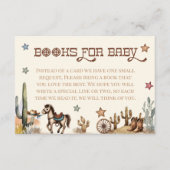 Rustic Little Cowboy Western Books for Baby Card エンクロージャーカード (正面)
