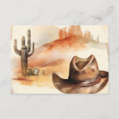 Rustic Little Cowboy Western Books for Baby Card エンクロージャーカード (裏面)