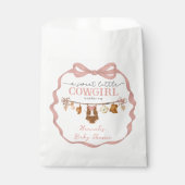 Rustic Little Cowgirl Baby Shower Favor Bag フェイバーバッグ (正面)