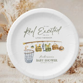 Rustic Little Fisherman Baby Shower Tableware ペーパープレート