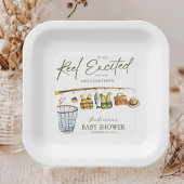 Rustic Little Fisherman Baby Shower Tableware ペーパープレート