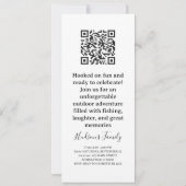 Rustic Little Hunter Photo Boy Birthday Invitation 招待状 (裏面)