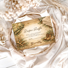 Rustic Little Hunter Woodland Diapper Raffle エンクロージャーカード