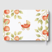 Rustic Locally Grown Clothesline Apple Baby Shower ゲストブック (裏面)