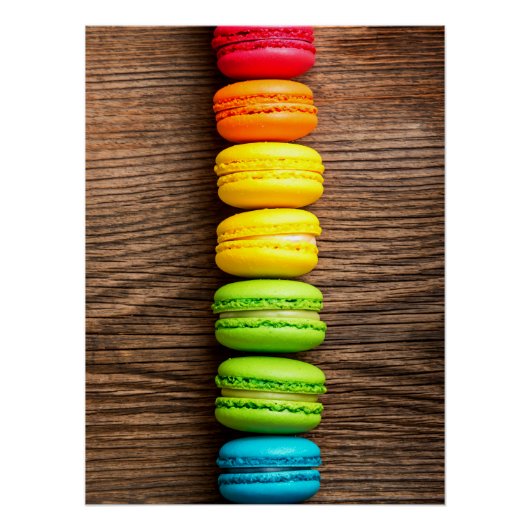 Rustic Macaron Stack ポスター (正面)