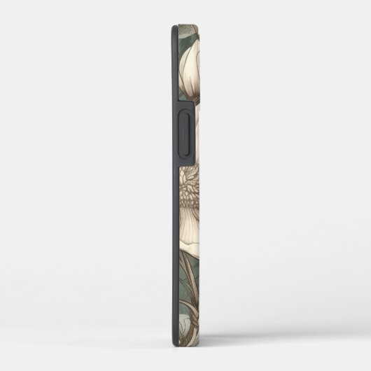 Rustic Magnolias Painted Initials Floral Botanical Case-Mate iPhoneケース (裏面 / 右)