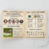 Rustic Maid of Honor 友人代表の花嫁への提案新聞 カード (内部)