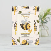 Rustic Mama to Bee ベビーシャワー 招待状 (スタンド正面)