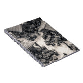 Rustic Market Sketch Sepia Notebook ノートブック (右側)