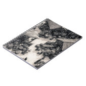 Rustic Market Sketch Sepia Notebook ノートブック (左側)