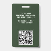 Rustic Masculine Forest Mountains Outdoors バッジ (裏面)