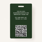 Rustic Masculine Forest Mountains Outdoors バッジ (裏面)