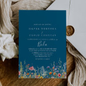 Rustic Meadow Botanical Spanish Wedding 招待状