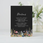 Rustic Meadow Botanical Wedding Directions エンクロージャーカード (スタンド正面)