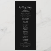 Rustic Meadow Botanical Wedding Program プログラム (裏面)