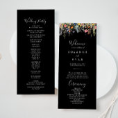 Rustic Meadow Botanical Wedding Program プログラム