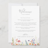 Rustic Meadow Botanical Wedding Welcome Letter (正面)