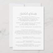 Rustic Meadow Botanical Wedding Welcome Letter (裏面)
