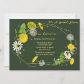 Rustic Meadow Flowers Bridal Shower 招待状 (正面)