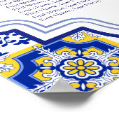 Rustic Mediterranean Tile Wedding with Lemons ポスター (角)