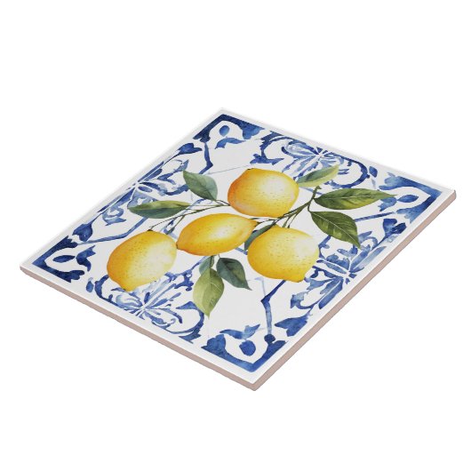 Rustic Mediterranean Tuscany Lemon タイル (側面)