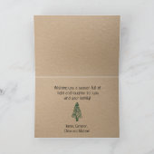 Rustic Merry Christmas Personalized カード (内部)