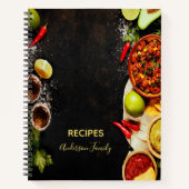 Rustic Mexican food style recipes ノートブック (正面)