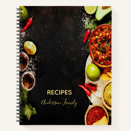 Rustic Mexican food style recipes ノートブック (正面)