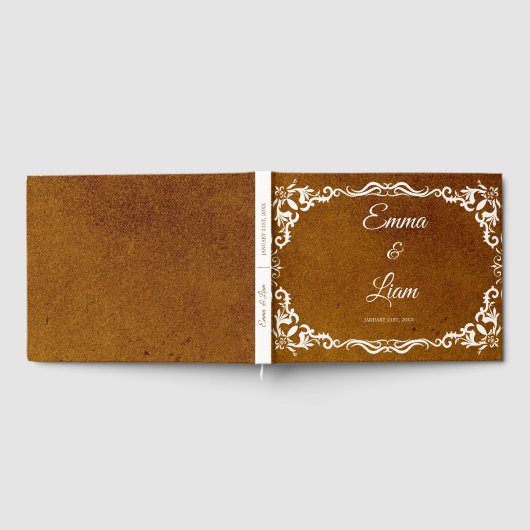 Rustic Mexican Wedding Guest Book  ゲストブック (全面)