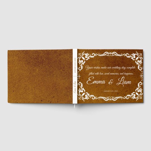 Rustic Mexican Wedding Guest Book  ゲストブック (全面)