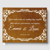 Rustic Mexican Wedding Guest Book  ゲストブック (正面)