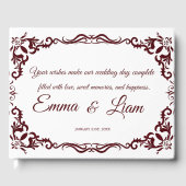 Rustic Mexican Wedding Guest Book  ゲストブック (正面)